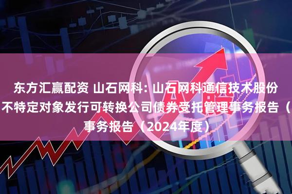 东方汇赢配资 山石网科: 山石网科通信技术股份有限公司向不特定对象发行可转换公司债券受托管理事务报告（2024年度）
